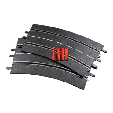 CONJUNTO COM 2 CURVAS 3/30 GRAUS PARA AUTORAMA CARRERA DIGITAL 1/24 E 1/32 E EVOLUTION 20020573 AV
